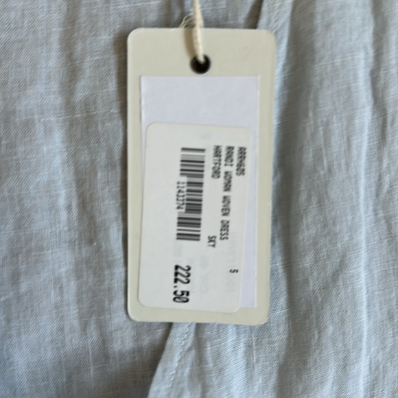 NWT Hartford light blue linen wrap dress. SZ5 (US12) - Picture 3 of 4